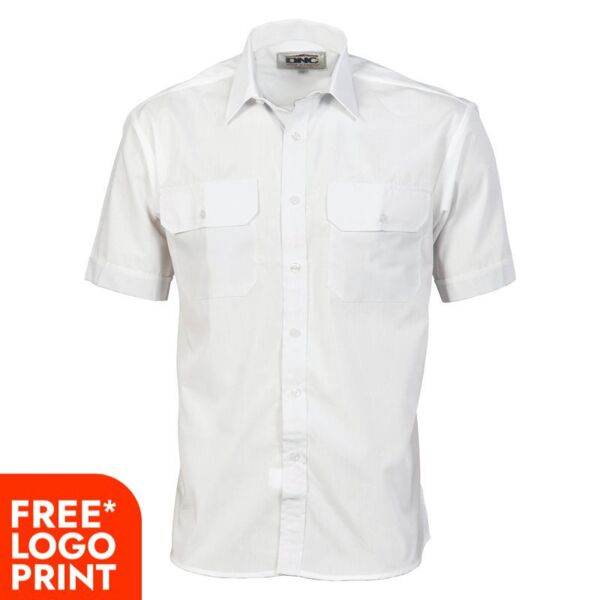 Polyester Cotton Work Shirt - Short Sleeve Thumbnail