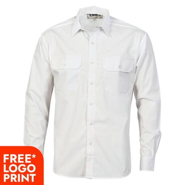 Polyester Cotton Work Shirt - Long Sleeve Thumbnail